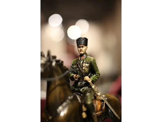 Ataturk sculpture front right view closer