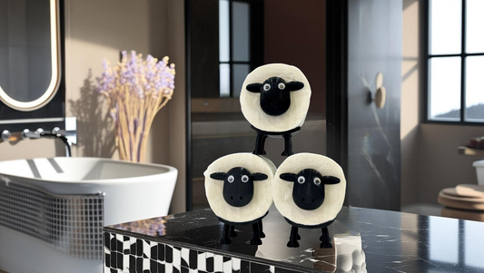 Koyun Şeklinde 3D Baskı Tuvalet Kağıdı Tutucusu - Dekoratif ve Sevimli